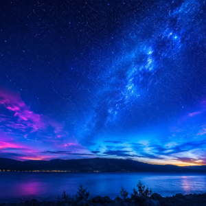 Noche Azul Mágica.