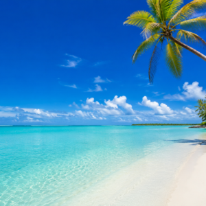 Playa desierta tropical.