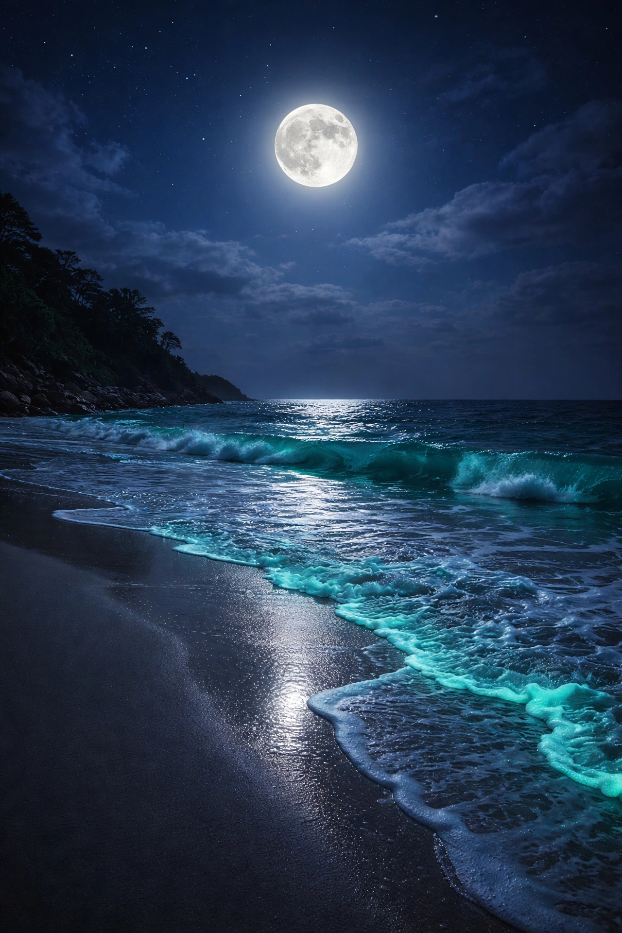 Noche azul.