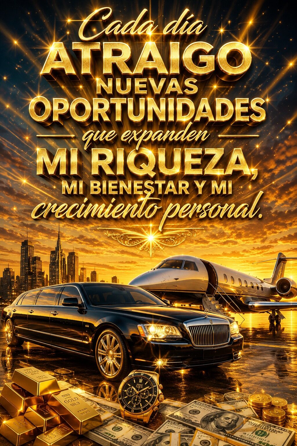 Wallpaper motivacional de riqueza y oportunidad | StarBlue