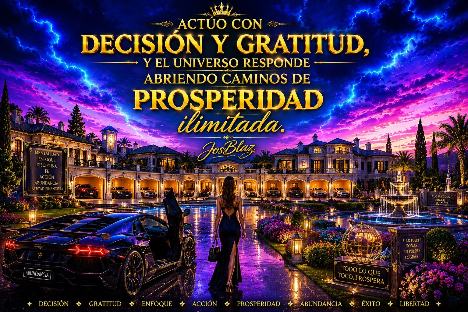 Wallpaper motivacional gratitud y prosperidad | StarBlue