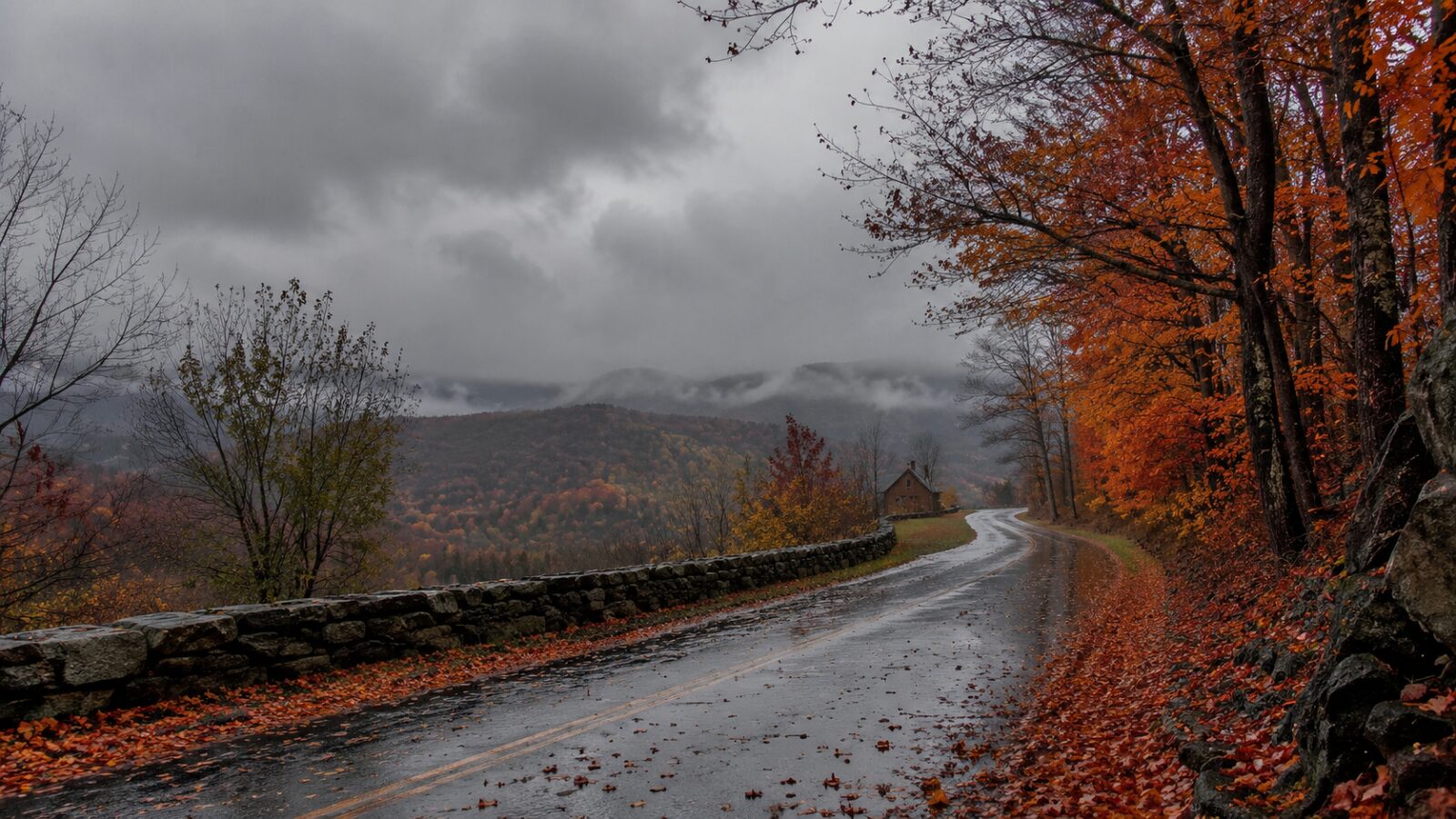 Otoño lluvioso Nublado, Gratis.
